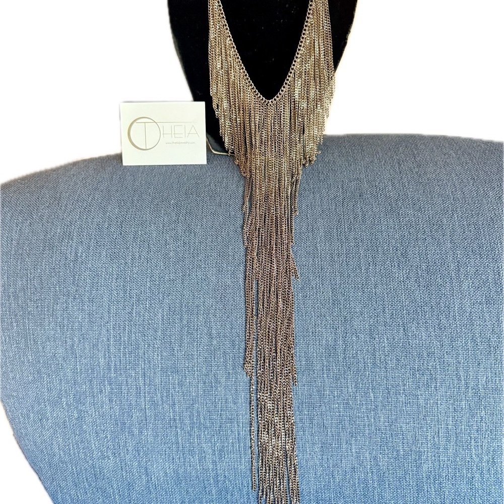 Theia Gold Fringe Earrings